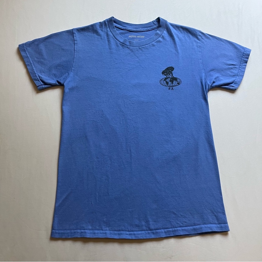 F*CKING AWESOME FA blue graphic crew neck short sleeve T-shirt